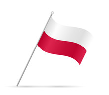Poland Flag Illustration