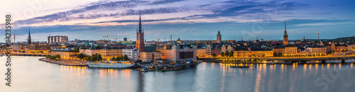 Nowoczesny obraz na płótnie Panorama of Stockholm, Sweden