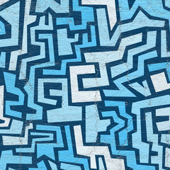 Wall Mural - blue mosaic