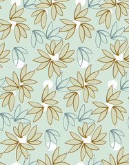  Abstract floral seamless pattern background