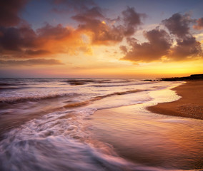 seascape during sundown. beautiful natural seascape