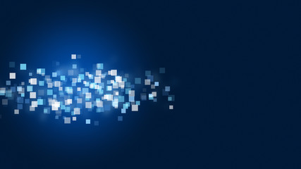 Poster - Futuristic background design illustration with squares and space for text