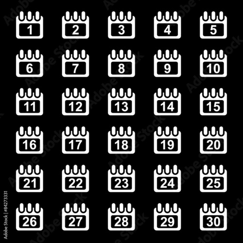 30 Days Calendar Icon Vector Buy This Stock Illustration And 