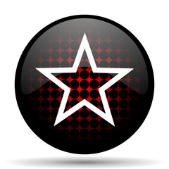 star red glossy web icon