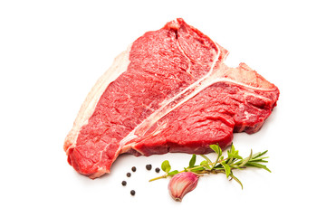 Wall Mural - Raw fresh meat T-bone steak