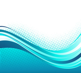 Aufkleber - Abstract curved lines background. Template brochure design