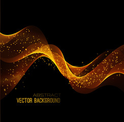 Poster - Vector illustration abstract background blue  blurred magic neon