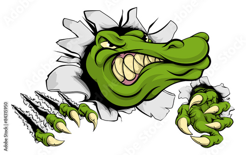 Crocodile or alligator smas...