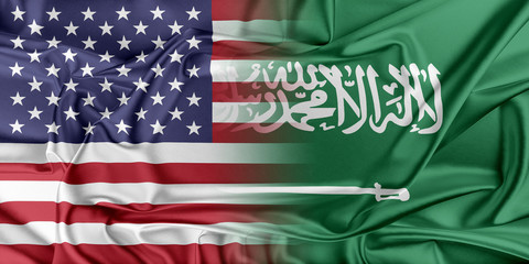 Wall Mural - USA and Saudi Arabia