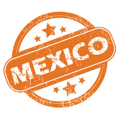 Wall Mural - Mexico round stamp