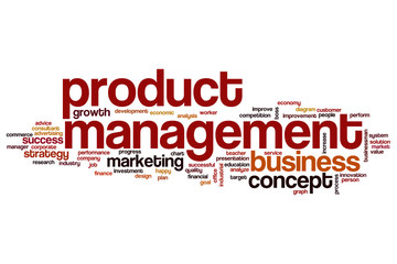 Poster - Product management word cloud concept