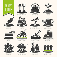 Garden - farm icon set