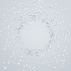 Poster - Abstract Rendering of Low Poly Chaotic Particles.