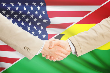 Businessmen handshake - United States and Ghana