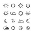 sun and moon icons