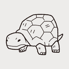 Poster - tortoise doodle