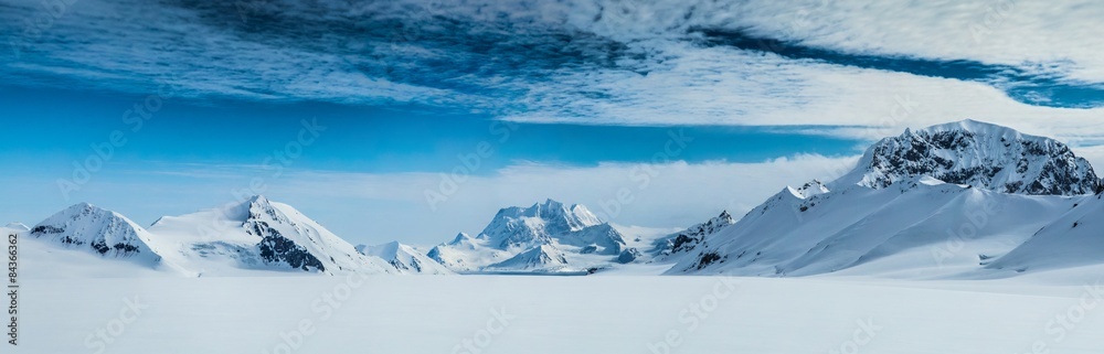 Arctic spring in south Spitsbergen - obrazy, fototapety, plakaty 