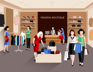 Poster - Fashion Boutique Illustration