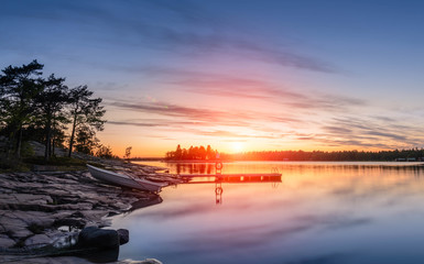 Boat on the Baltic Sea