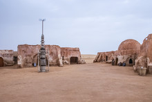 Exterior View Of The Original Film Set Used In Star Wars As Mos