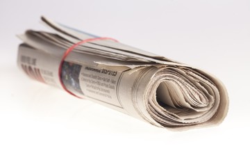 Wall Mural - Newspaper, Rolled Up, The Media.