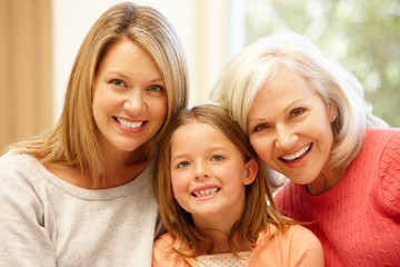 Wall Mural - Multi-generation family portrait