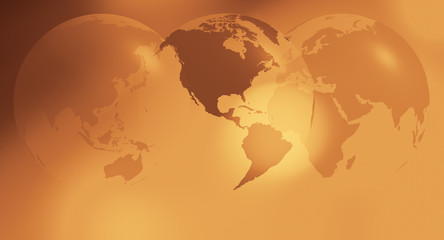 Wall Mural - International gold business background