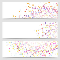 bright colorful splatter dot pattern card