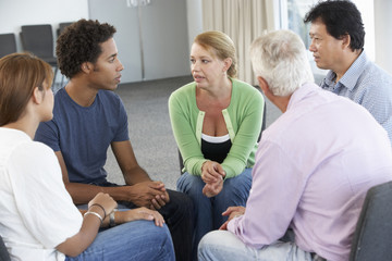 Wall Mural - Meeting Of Support Group