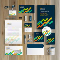 Wall Mural - Stationery template design