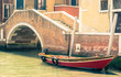 landscape of Venice - holidays and vintage concept