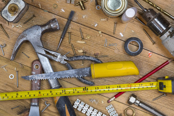 Untidy Workbench - Old Tools