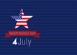 independence day USA card