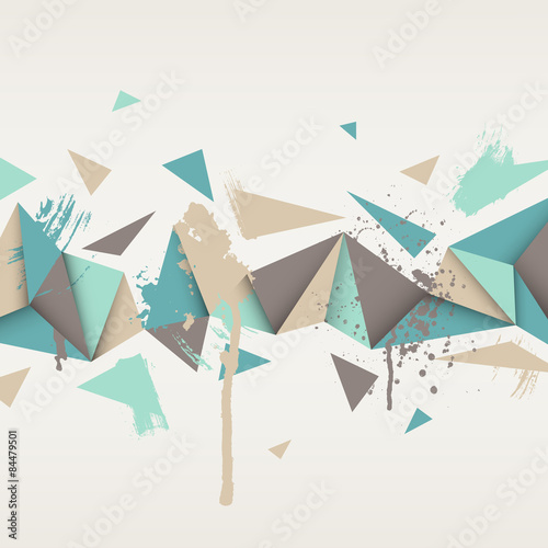 Obraz w ramie Illustration of abstract texture with triangles.