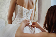 A Closeup Image Of Wedding Preparations. 