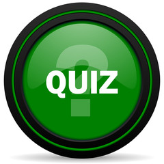Poster - quiz green icon