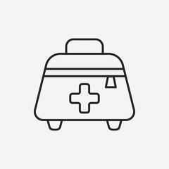 Sticker - Medicine boxes line icon