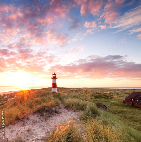 Obraz w ramie Leuchtturm Sylt