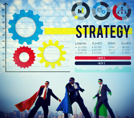 Wall Mural - Strategy Process Solution Strategic Vision Concept