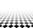 Perspective checkered surface.