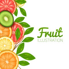 Sticker - Summer Fruit Illustration