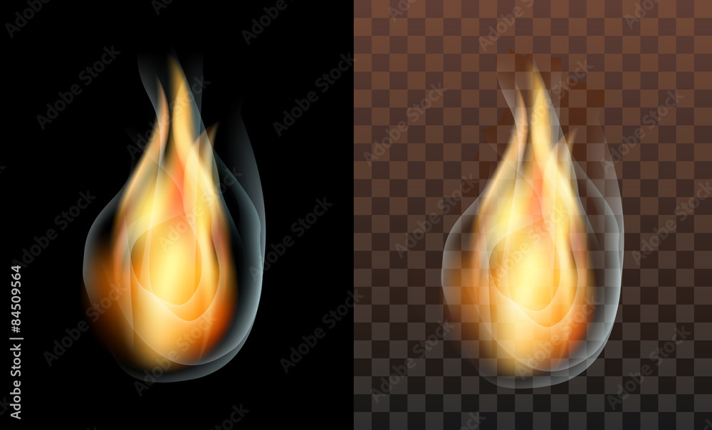 flame fire smoke translucent transparent