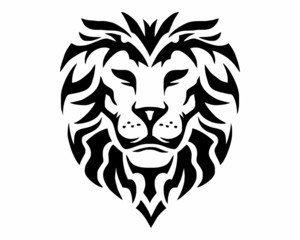 black lion head