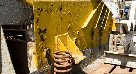 rusty drilling equipment