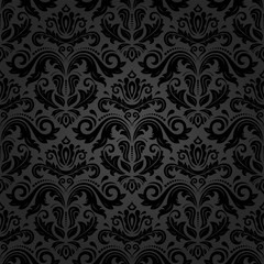 Wall Mural - Damask Seamless Vector Pattern