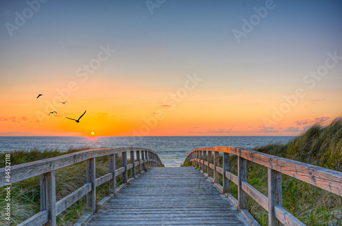 Nowoczesny obraz na płótnie Strandbild Wasser Ostsee