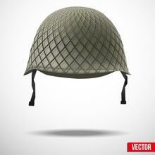 Military Classic Helmet Vector