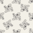 © hchjjl - people talk doodle seamless pattern background