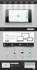 Canvas Print - modern creative one page website design template