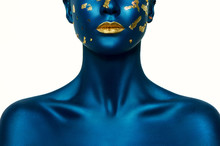 Blue Halloween Makeup